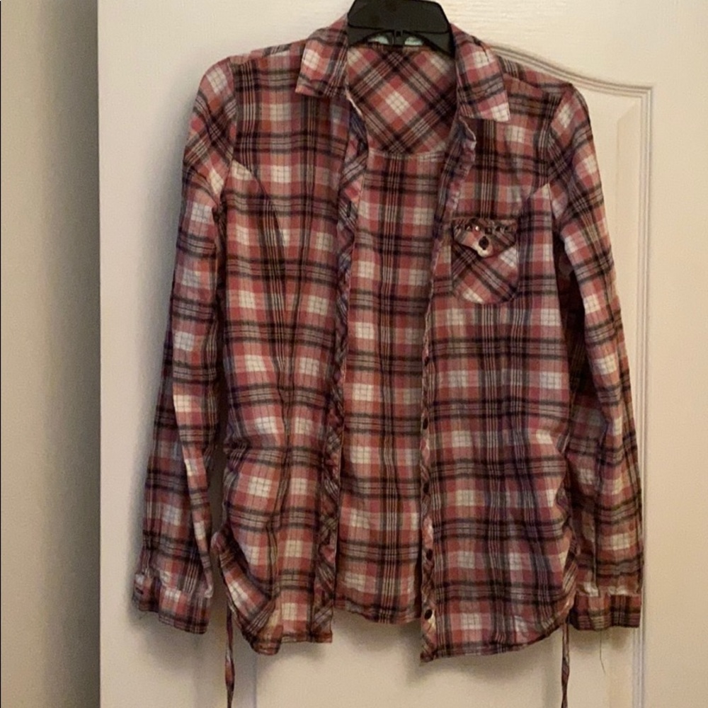 Maurices plaid blouse